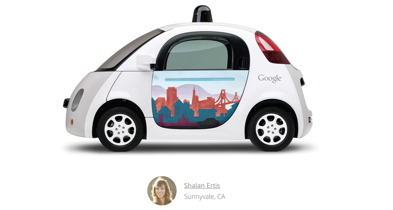 Illustration for article titled Google Puts Google Doodles On Google Cars